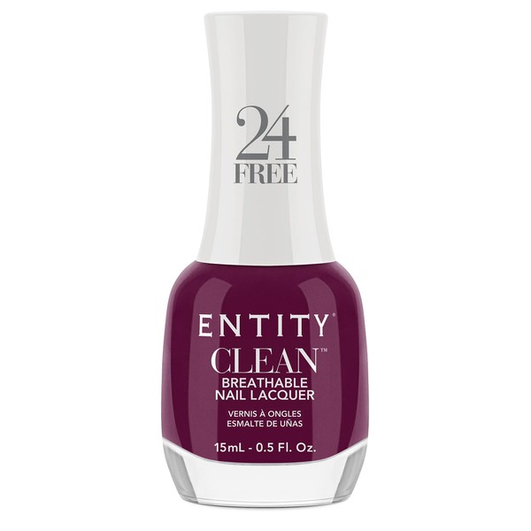 Entity Clean March To My Own Plum Breathable Nail Lacquer,