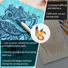 JINUPHION Linoleum Blocks for Printmaking, Soft Linocut Block Printmaking Supplies, Green Rubber Carving Blocks, Stamp Making, 11.6in  8.3in, Thickness 1/9 in (1 pcs)