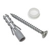 GARDINIA Galvanized Screws For Wood, Includes Covering Cap And Dowel,