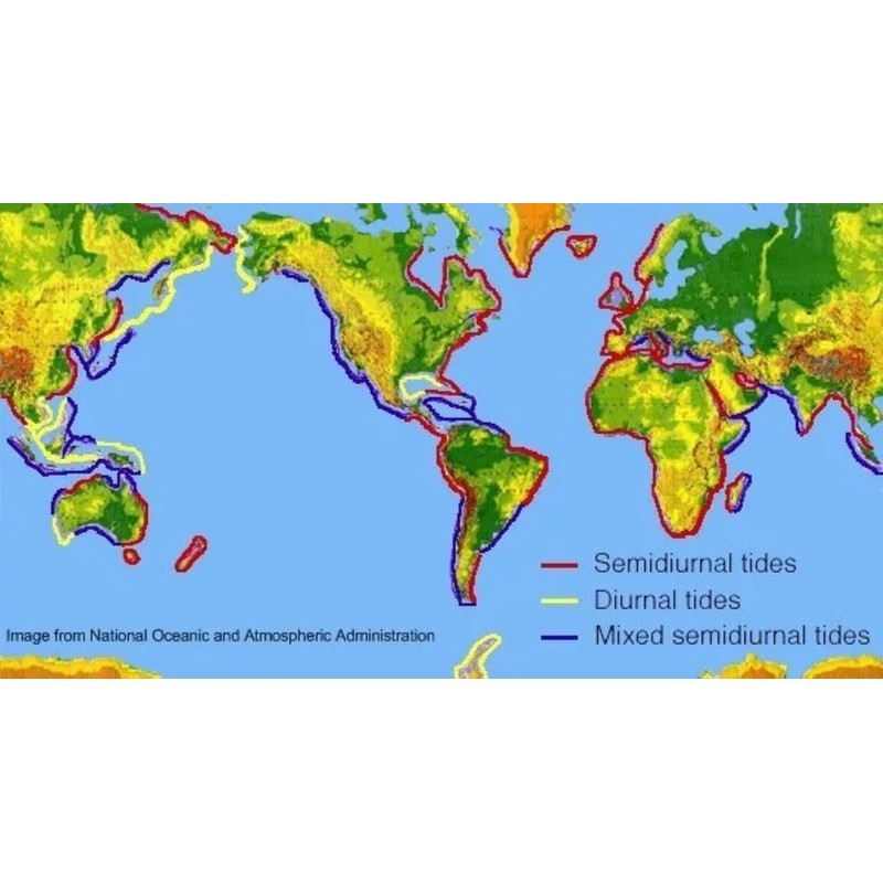 New Wall 8" Tide Tidal Clock with Glossy Lighthouse Scene