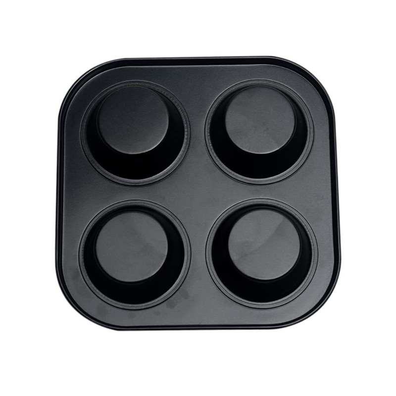 Anwangda Muffin Tray, 4-Hole Tart Round Party Tray, Muffin Tin
