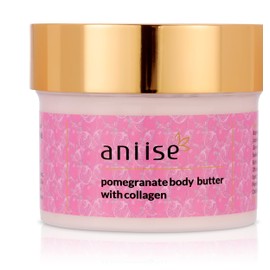 Aniise Pomegranate Body Butter Cream with Collagen, Loaded with Coconut & Avocado Oil, Moisturizing Body Butter Dry Skin Cream(200g)