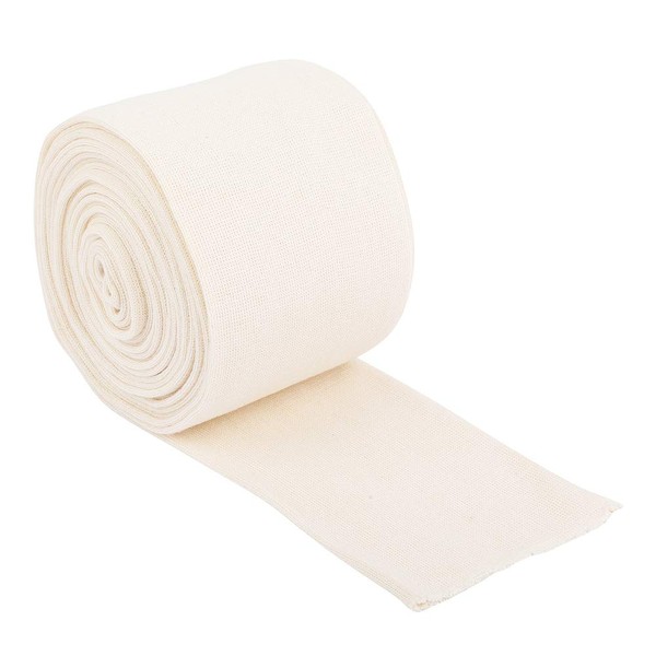 LayerGuard Cotton Stockinette Sleeve Roll, Naturally Stretchable Raw Cotton – Comfort wear, Sweat Absorbent – Prevents Residue build up - Suitable for Under - Over Cast Bandage Wear (Off-White 4 Inch)