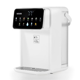 VEVOR Instant Hot Water Dispenser, Countertop Boiling Water Dispenser with Adjustable 7 Temperatures & 7 Water Volumes, 118oz Removable Water Tank, Quick Heating with Touchscreen & Child Lock for Home