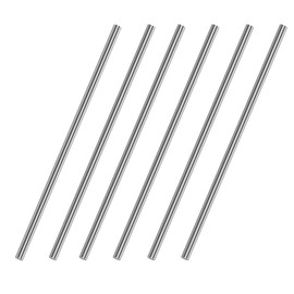 2mm x 300mm 304 Stainless Steel Round Rod, Metal Solid Shaft Rods for Industry, Metal Working Hobbies and DIY Craft, 5 PCS
