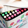 Marker Case Holder, 120 Slots PU Leather Marker Case with