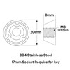 OG Secure | 3-Point Anti-Theft Tamperproof Security Nut Set (M8)