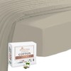 Pizuna 100% Cotton EU Single Fitted Sheet Simply Taupe, 400