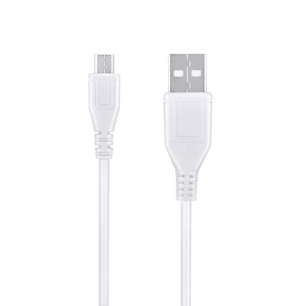 ABLEGRID 5ft White Micro USB Cable Computer PC Laptop Data