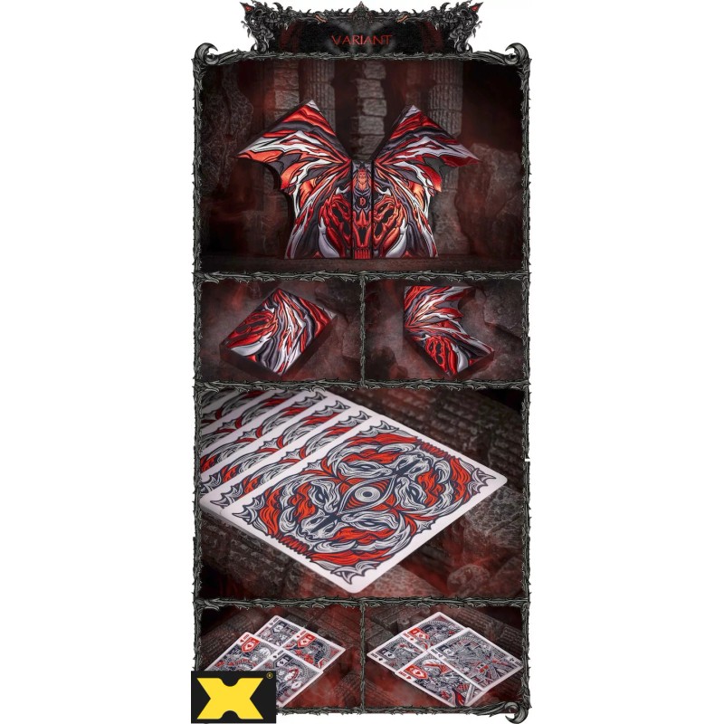 DEMON V2 Playing Cards Return of the Bloodmoon Vengence Variant
