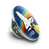 NASA Logo Over Space Shuttle with Rainbow Metal 0.75" Lapel