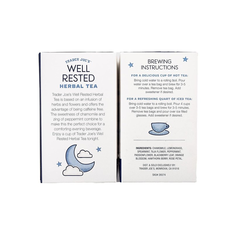 Trader Joe's 4 X Trader Joe's Well Rested Chamomile Tea