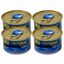 California Scents Spillproof Organic Canister Air Fresheners Newport New Car-4PK