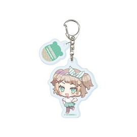 Maimai Goen 10 Yuzuriha Mini Character Illustration Acrylic Key Holder with Parts