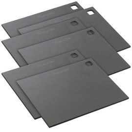 Rosenstein & Söhne Wooden Chopping Boards: Set of 6 Wood Fibre Chopping Boards, Dishwasher Safe, 30 x 23.5 cm (Breakfast Board Wood, Kitchen Board Wood)