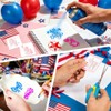 66 Pack Patriotic Stencils, 250 4th of July Stencils for