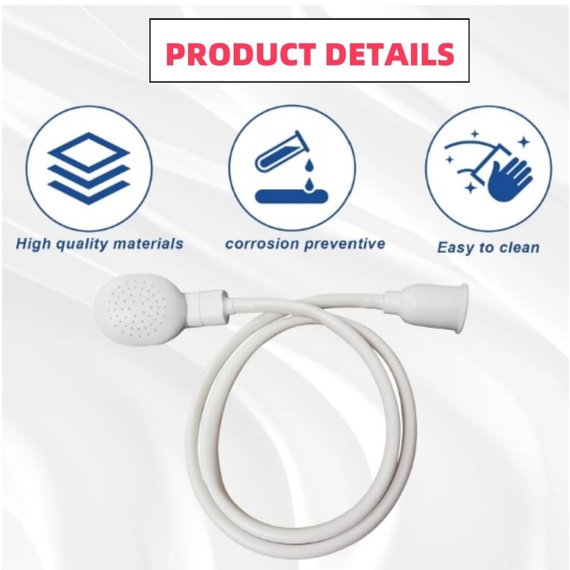 DACUAN Portable Rubber Sink Hose Faucet Sprayer Sink Hose Attachment