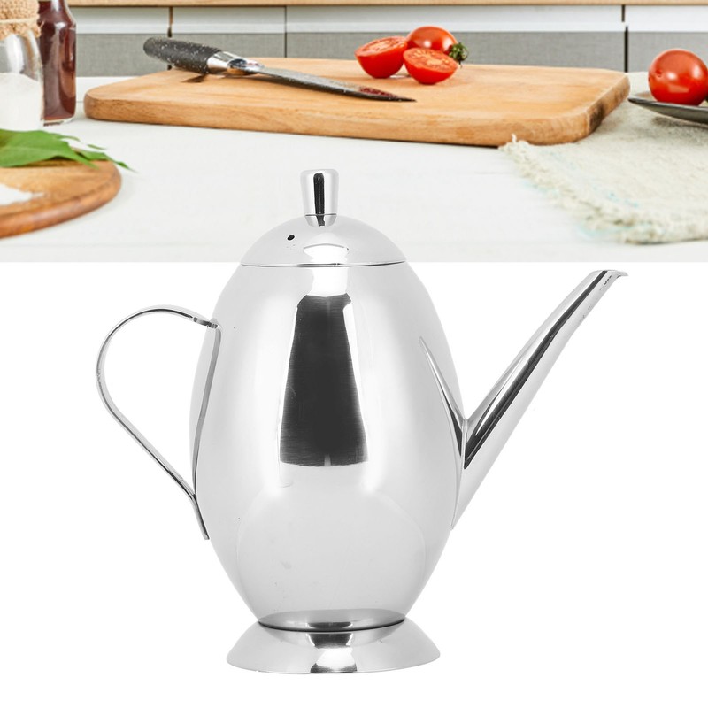 304 Stainless Steel Oil Pot Leakproof Polishing Oil Dispenser Bottle