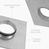 HVAC OV 4" Inch Wall and Ceiling Mount - Duct