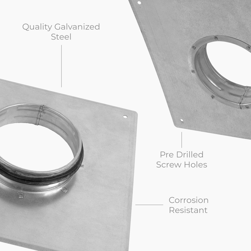 HVAC OV 4" Inch Wall and Ceiling Mount - Duct
