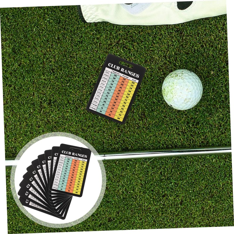 BESPORTBLE 10pcs Golf Reusable Golf Scorecards for Tracking Compact Design
