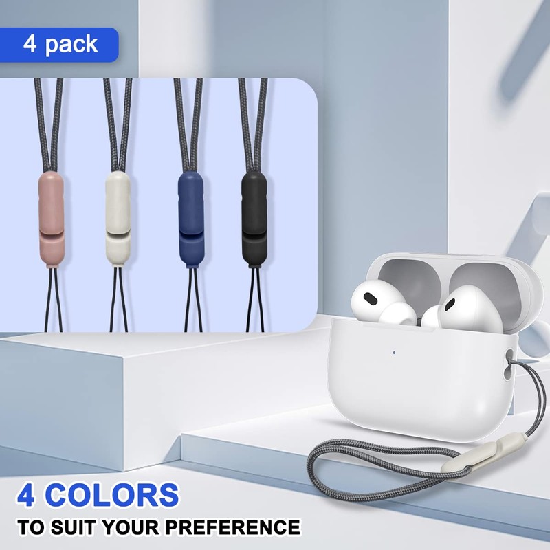 [4Pack] Lanyard for AirPods Pro 2nd Generation,New Wireless Bluetooth Earbuds