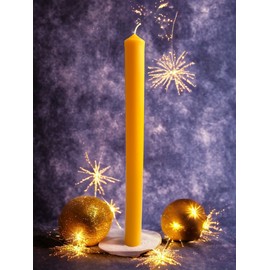Handcrafted 13" Blessable Beeswax Candle - 100% Pure Beeswax Large Altar Candle