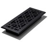 Decor Grates AGH412-BLK Gothic Floor Register, 4x12 Inches, Textured Black