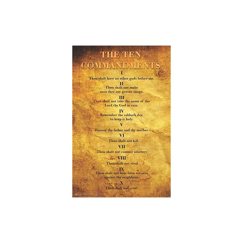 The Ten Commandments - Mini Poster - 11" x 17"