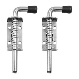 Pack of 2 Stainless Steel Spring Latch Door Lock for Shed Doors Windows Garages