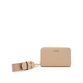 Anne Klein Womens Zip Around Wallet, Sesame