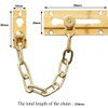 TERF® Heavy Duty Door Chain Polished Brass Internal and External