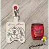 NEVER ALONE Dog Hand Sanitizer Holder Key Fob