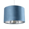 CGC Lighting Modern Velvet 30cm Drum Ceiling Lamp Shade Pendant