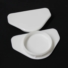 Falcon Workshop Supplies Ltd. 50, 35mm White Winged Hinge Hole Cover Caps - Kitchen Cabinets/Cupboard Doors