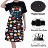 CMNIM Cartoon Mouse Aprons Mouse Cooking Aprons with Pockets Colorful