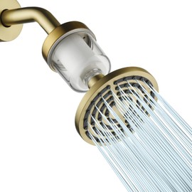 Filtered Shower Head Set PP Cotton Shower Filter High Pressure Bathroom Rain Showerhead Filter for Hard Water Removes Chlorine and Harmful Substances