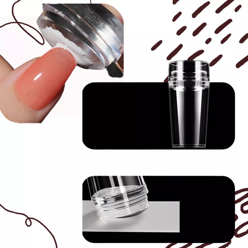 Veraly Kit Estampador De Sellos Para Uñas Con Raspador Decoración