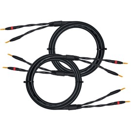 WORLDS BEST CABLES 1.5 Meter - Canare 4S11 – Audiophile Grade - HiFi Star-Quad Speaker Cable Pair with Eminence Gold Banana Connectors