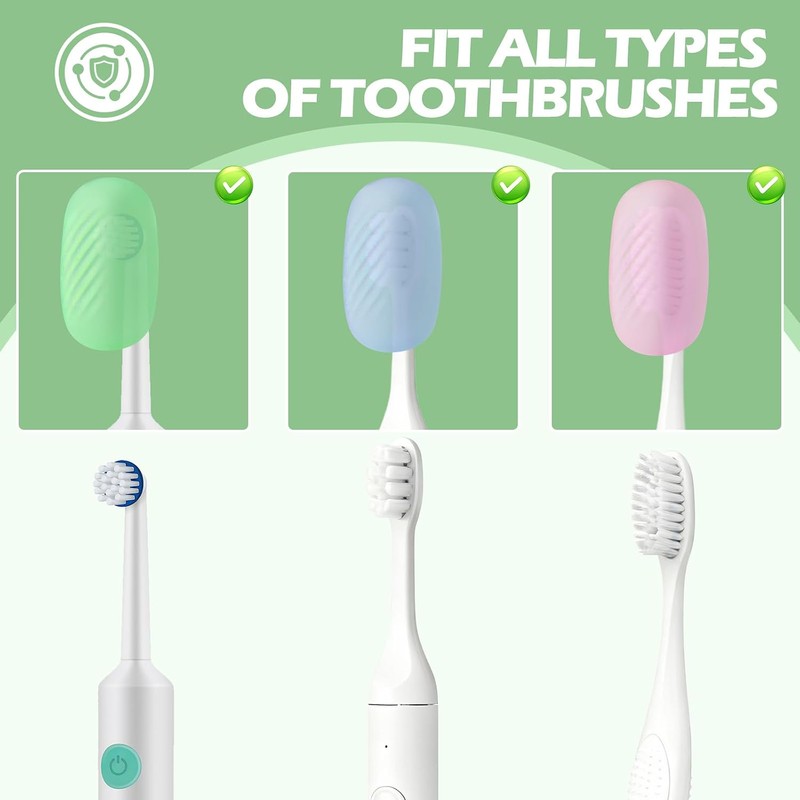 Lapfoon - Juego de 6 fundas para cepillo de dientes,