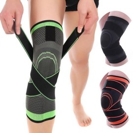 X-Band Compression Strap Knee Brace for Fitness, Hiking, Running, and Cartilage Support Knee Brace M Black 1P 2ea
