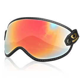 Auspicious House EX-ZERO MOTO-3 M50 Motorcycle Goggles, Off-Road Goggles, Helmet Goggles, Wide Size, 11.0 inches (28 cm), Revo Technology, For Day & Night Use, Tunnel Vision, Compatible Replacement