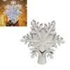 Silver Snowflake Christmas Tree Topper Lighted 3D PVC Christmas Tree