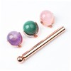 Vaguelly Natural Pink Jade Face Roller Skin Care Massage Tool