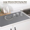 Extra Large Silicone Dish Drying Mat, 36 x 20.5 in