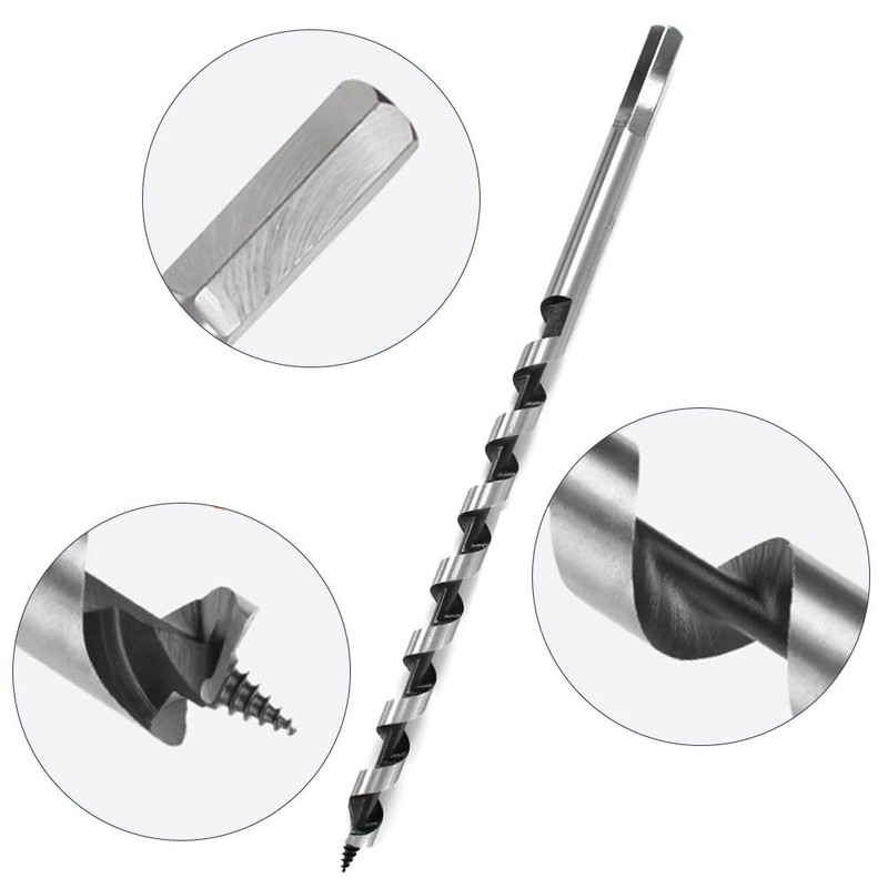 3 Pcs Long Wood Drill Bits Set Woodworking Drill Bit