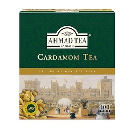 Ahmad Tea Black Tea, Cardamom Teabags (No Envelopes), 100 ct - Caffeinated and Sugar-Free