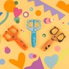 Vaessen Creative Set di Forbici per Bambini Procione, Cane, Tigre
