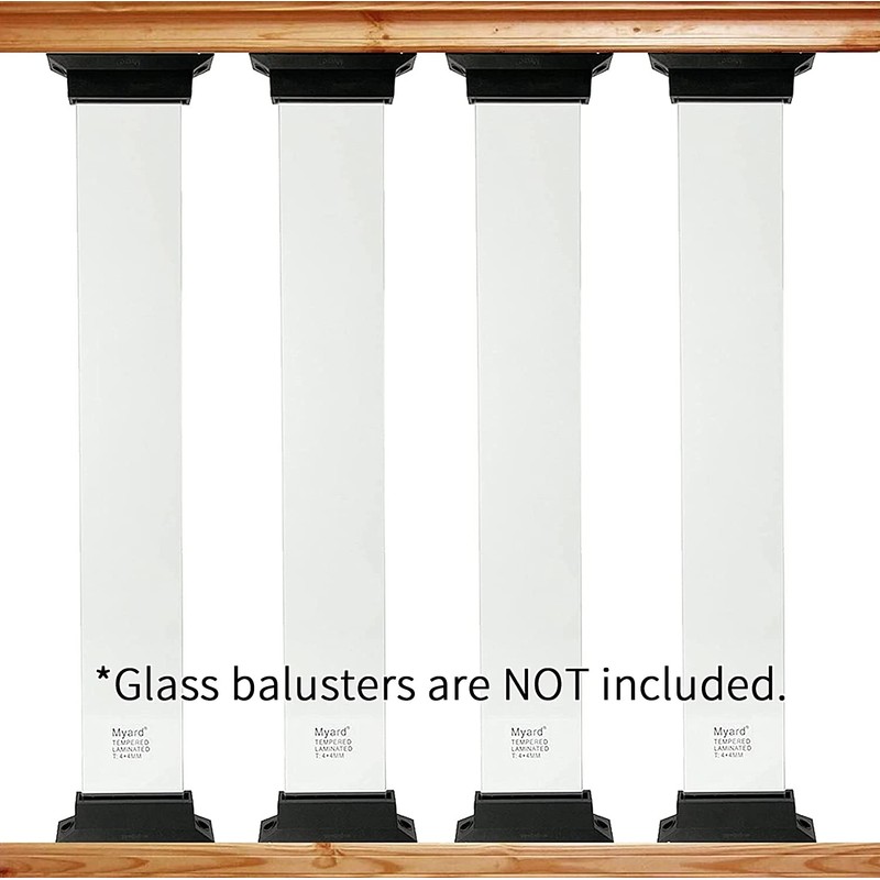 Myard Level Baluster Connectors for Deck Scenic Frontier Glass Balusters