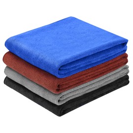 HAGOT 4 Pack Microfibre Sports Towel, Soft Fast Drying Absorbent Workout Sweat Towels for Yoga, Camping, Gym Fitness, 75cm X35cm